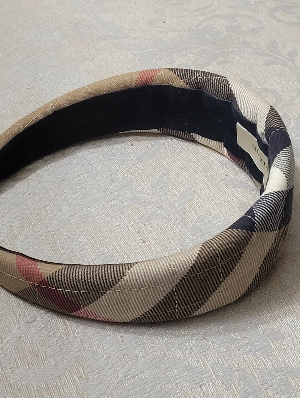 BURBERRY QUILTED NOVA CHECK HEADBAND - Picture 3 of 6